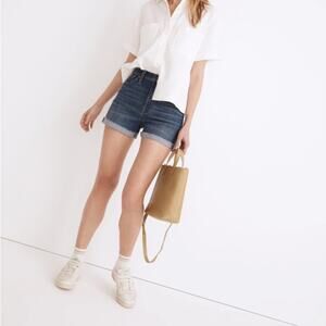 Madewell High-Rise Denim Shorts in Danny Wash: TENCEL™ Denim Edition